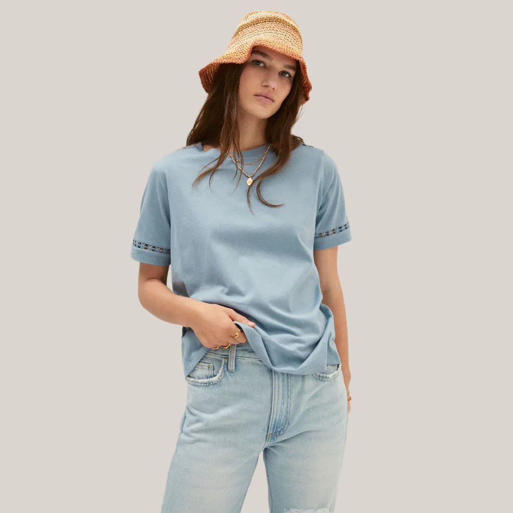 Embroidered Detail T-shirt